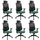 Modern Desk Chair Mesh Computer Chair for Office High-Back Chair with Wheels Green 6 Piece Set Clearhalo 'furn' 'furn_office_chair' 'Furniture' 'Office Chairs' 'Office Furniture' 'office_chair' 6447655