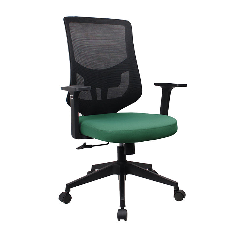 Modern Desk Chair Mesh Computer Chair for Office High-Back Chair with Wheels Light Green 1 Piece Clearhalo 'furn' 'furn_office_chair' 'Furniture' 'Office Chairs' 'Office Furniture' 'office_chair' 6447657