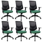 Modern Desk Chair Mesh Computer Chair for Office High-Back Chair with Wheels Light Green 6 Piece Set Clearhalo 'furn' 'furn_office_chair' 'Furniture' 'Office Chairs' 'Office Furniture' 'office_chair' 6447660