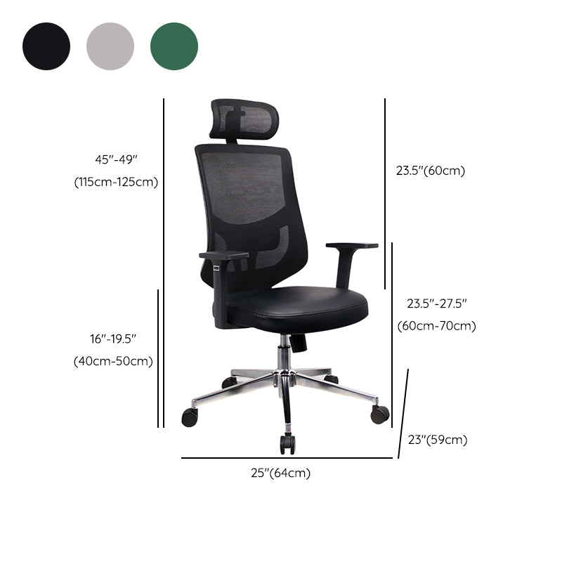 Modern Desk Chair Mesh Computer Chair for Office High-Back Chair with Wheels Clearhalo 'furn' 'furn_office_chair' 'Furniture' 'Office Chairs' 'Office Furniture' 'office_chair' 6447662