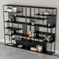 9.8" H Industrial Antique Finish Shelf Bookcase Etagere Metal Bookshelf