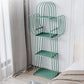 Libreria geometrica scandinava Metal With Back Shelf with Scaffali