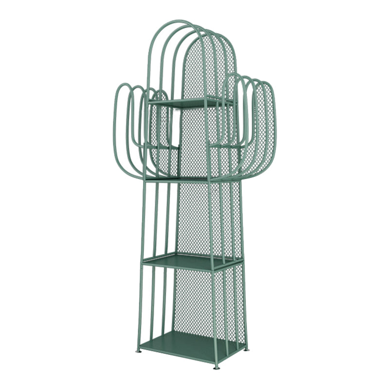 Libreria geometrica scandinava Metal With Back Shelf with Scaffali