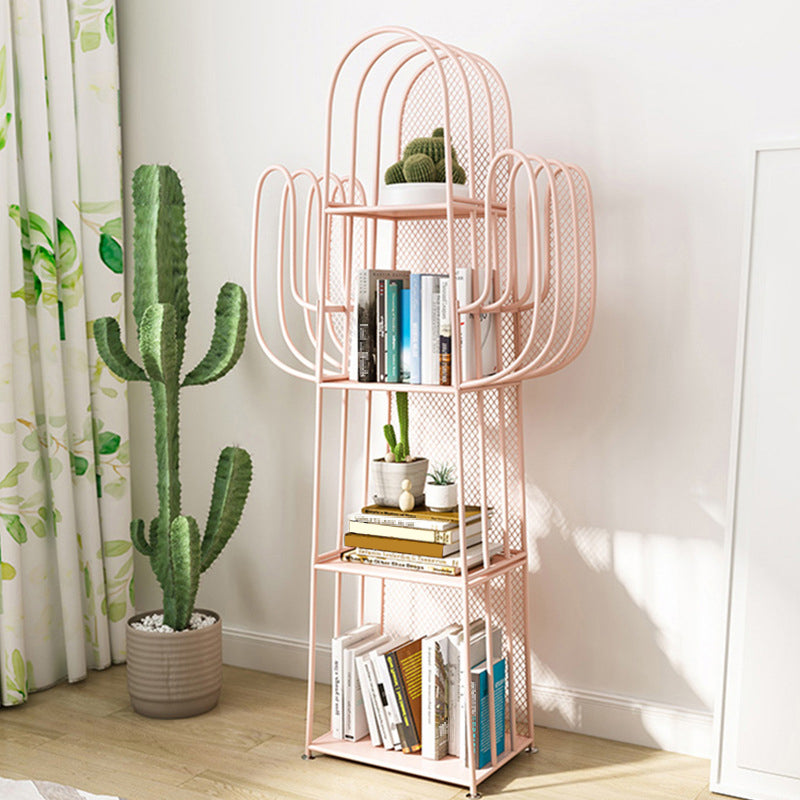 Libreria geometrica scandinava Metal With Back Shelf with Scaffali