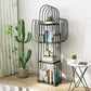Libreria geometrica scandinava Metal With Back Shelf with Scaffali