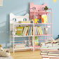 Scandinavian Standard Bookcase Metal Open Back Bookshelf with Shelves Clearhalo 'Bookcases' 'furn' 'furn_bookcases' 'Furniture' 'Office Furniture' 6447809