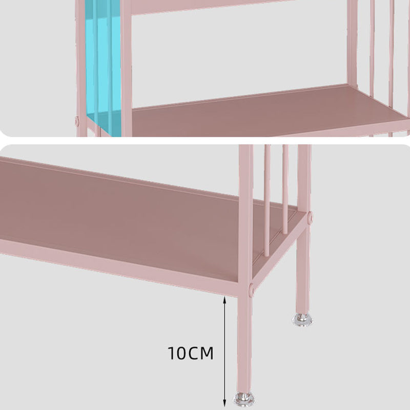 Scandinavian Standard Bookcase Metal Open Back Bookshelf with Shelves Clearhalo 'Bookcases' 'furn' 'furn_bookcases' 'Furniture' 'Office Furniture' 6447819