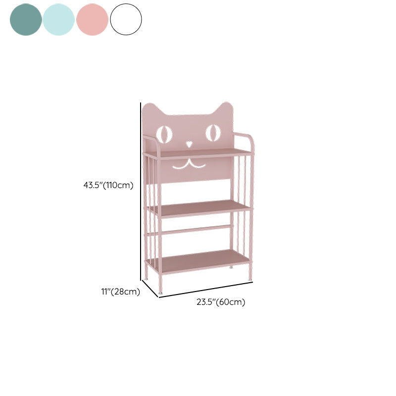 Scandinavian Standard Bookcase Metal Open Back Bookshelf with Shelves Clearhalo 'Bookcases' 'furn' 'furn_bookcases' 'Furniture' 'Office Furniture' 6447826