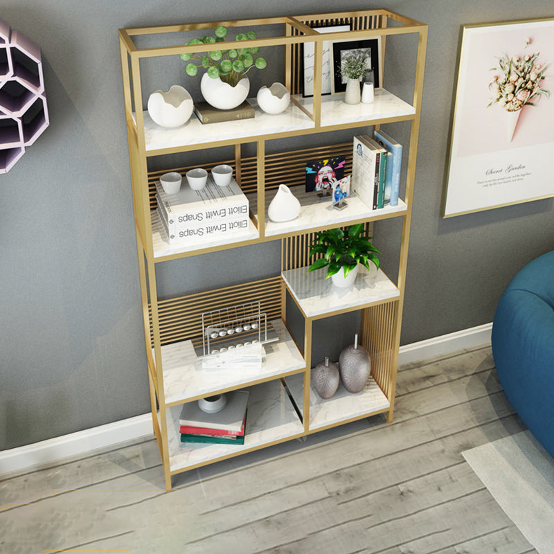 11.81 "W Glam Bibliothèque de l'étagère de finition antique etagere étagère en métal