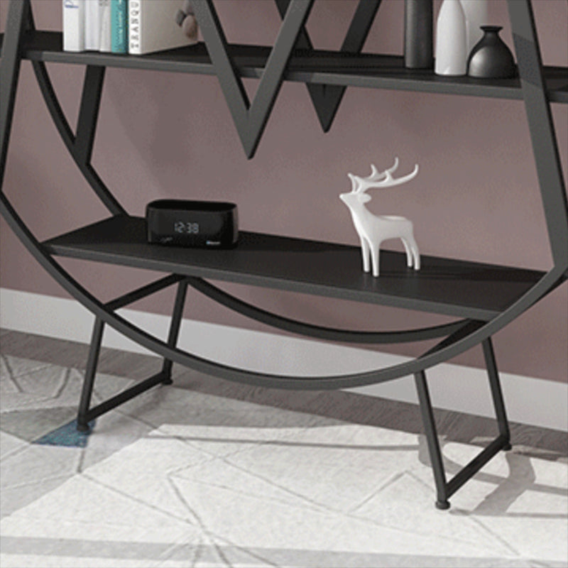 Glam 4 Shelves Bookcase Etagere Metal Open Back Bookshelf with Shelves Clearhalo 'Bookcases' 'furn' 'furn_bookcases' 'Furniture' 'Office Furniture' 6447853