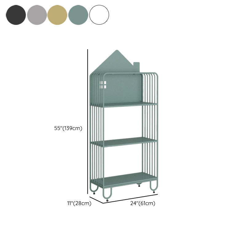 Scandinavian Standard Bookshelf Metal Shelves Included Bookcase