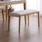 Contemporary Solid Wood Home Bench 18.8" Height Seating Bench with Legs Beige Natural Clearhalo 'Benches' 'Chairs & Seating' 'furn' 'furn_benches' 'Furniture' 'Living Room Furniture' 6447907