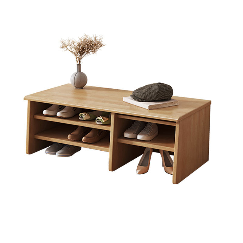 Modern Rubber Wood Bench Rectangle Home Storage Seating Bench with Legs Clearhalo 'Benches' 'Chairs & Seating' 'furn' 'furn_benches' 'Furniture' 'Living Room Furniture' 6447921
