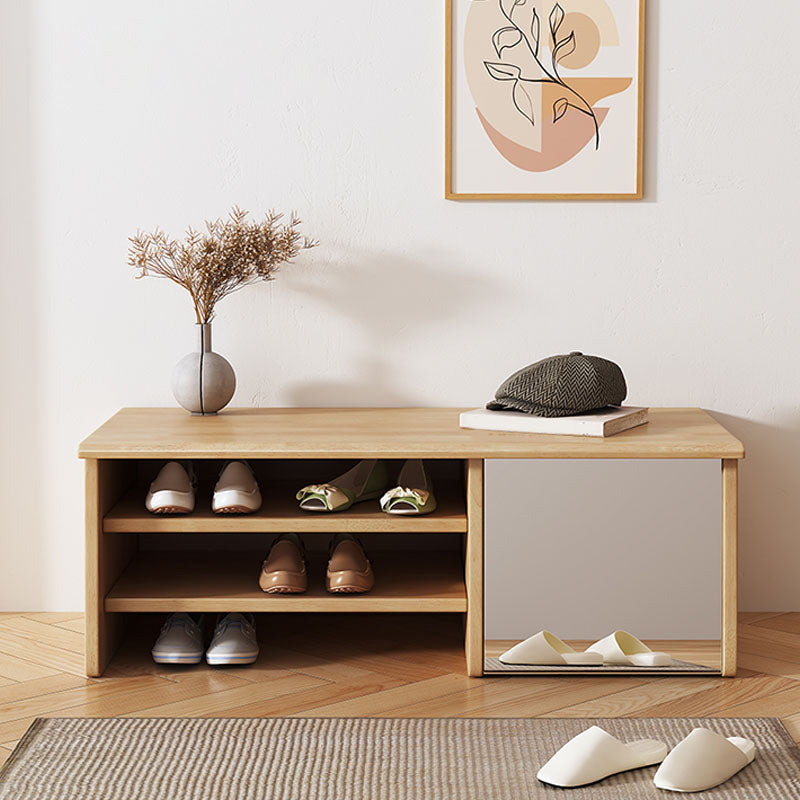 Modern Rubber Wood Bench Rectangle Home Storage Seating Bench with Legs Clearhalo 'Benches' 'Chairs & Seating' 'furn' 'furn_benches' 'Furniture' 'Living Room Furniture' 6447927