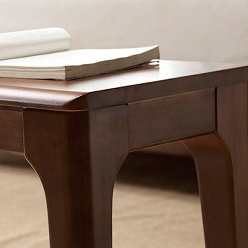 13.65-inch W Mid-Century Modern Seating Bench Solid Wood Bench Clearhalo 'Benches' 'Chairs & Seating' 'furn' 'furn_benches' 'Furniture' 'Living Room Furniture' 6447937