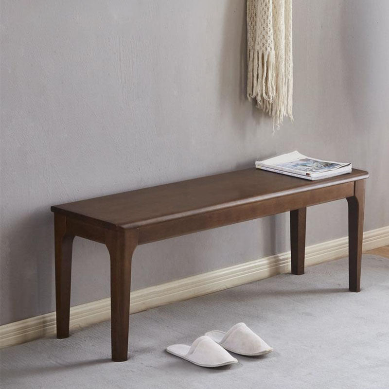 13.65-inch W Mid-Century Modern Seating Bench Solid Wood Bench Clearhalo 'Benches' 'Chairs & Seating' 'furn' 'furn_benches' 'Furniture' 'Living Room Furniture' 6447941