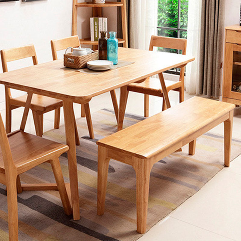 13.65-inch W Mid-Century Modern Seating Bench Solid Wood Bench Clearhalo 'Benches' 'Chairs & Seating' 'furn' 'furn_benches' 'Furniture' 'Living Room Furniture' 6447943