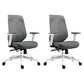 Modern Desk Chair Mesh Swivel Office Chair High-Back Chair with Wheels 2 Piece Set Gray Clearhalo 'furn' 'furn_office_chair' 'Furniture' 'Office Chairs' 'Office Furniture' 'office_chair' 6447977