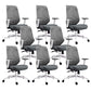 Modern Desk Chair Mesh Swivel Office Chair High-Back Chair with Wheels 8 Piece Set Gray Clearhalo 'furn' 'furn_office_chair' 'Furniture' 'Office Chairs' 'Office Furniture' 'office_chair' 6447982