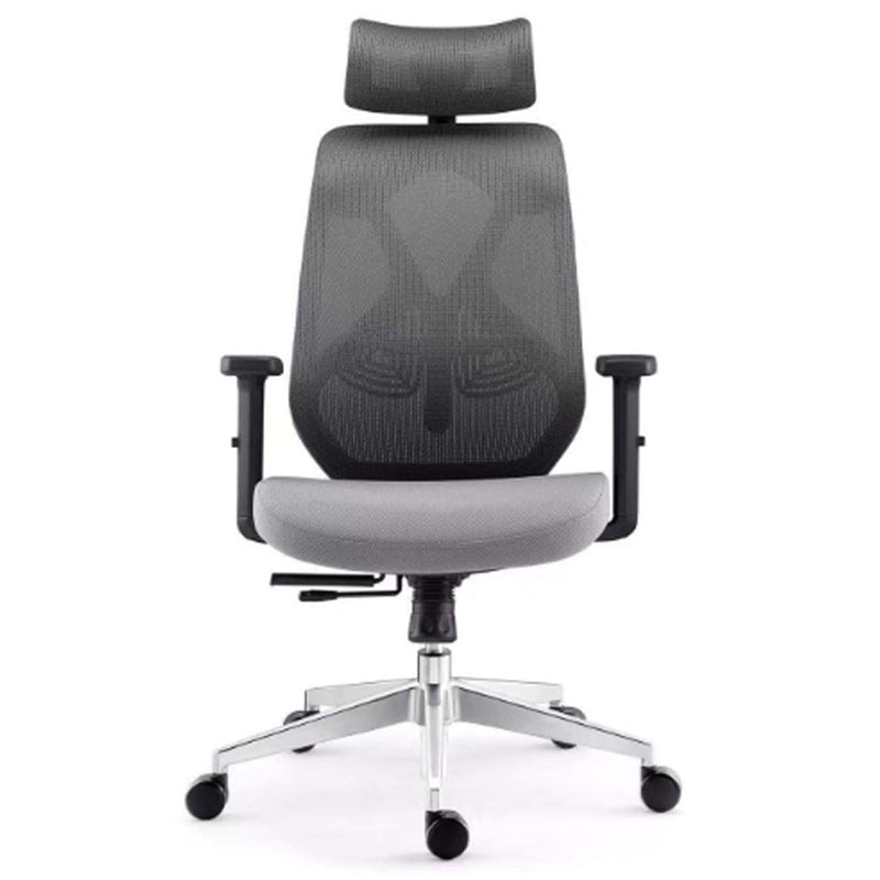 Modern Desk Chair Mesh Swivel Office Chair High-Back Chair with Wheels 1 Piece Black Clearhalo 'furn' 'furn_office_chair' 'Furniture' 'Office Chairs' 'Office Furniture' 'office_chair' 6447983