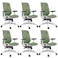 Modern Desk Chair Mesh Swivel Office Chair High-Back Chair with Wheels 6 Piece Set Green Clearhalo 'furn' 'furn_office_chair' 'Furniture' 'Office Chairs' 'Office Furniture' 'office_chair' 6447986