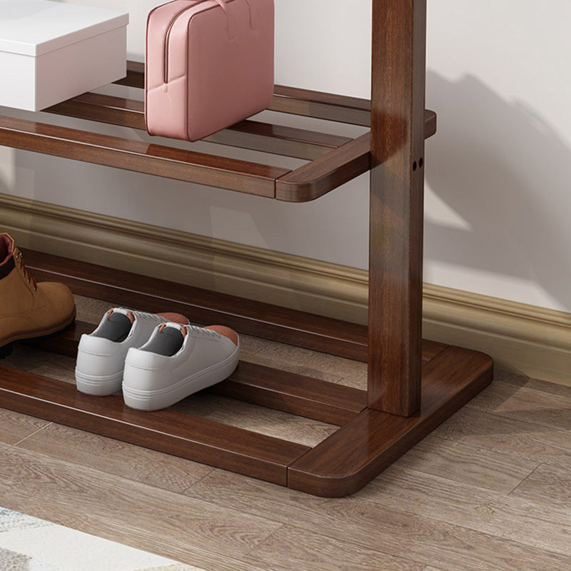 Contemporary Style Coat Hanger Shelves Design Solid Wood Coat Rack for Living Room Clearhalo 'Entry & Mudroom Furniture' 'furn' 'furn_hall_tree_coat_racks' 'Furniture' 'Hall Trees & Coat Racks' 'hall_tree_coat_racks' 6448136