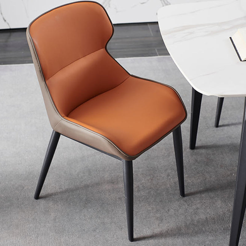 Industrial Dining Room Chair Upholstered Armless Dining Chairs