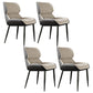 Industrial Dining Room Chair Upholstered Armless Dining Chairs