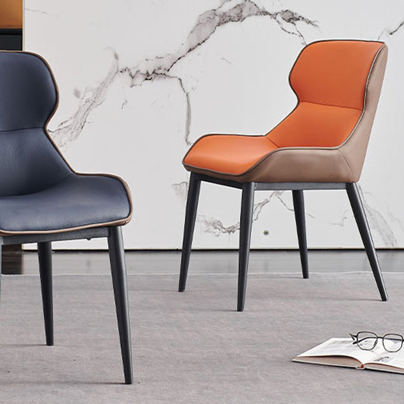 Industrial Dining Room Chair Upholstered Armless Dining Chairs