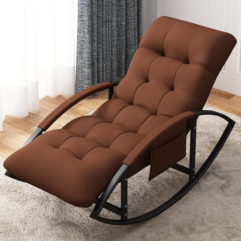 Modern Savings Pack Rocking Chair Reclining Rocker Chair for Living Room Coffee Black Clearhalo 'Chairs & Seating' 'furn' 'furn_rocking_chairs' 'Furniture' 'Living Room Furniture' 'Rocking Chairs' 'rocking_chairs' 6448437