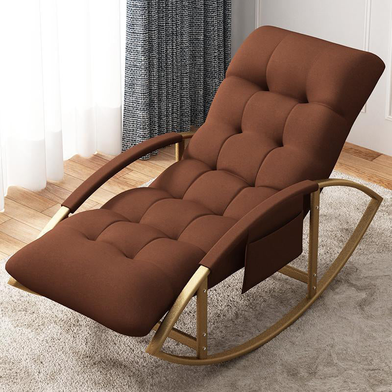 Modern Savings Pack Rocking Chair Reclining Rocker Chair for Living Room Coffee Gold Clearhalo 'Chairs & Seating' 'furn' 'furn_rocking_chairs' 'Furniture' 'Living Room Furniture' 'Rocking Chairs' 'rocking_chairs' 6448450