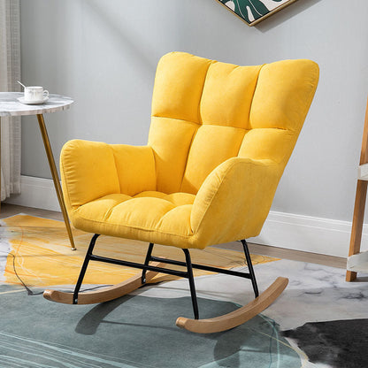 Contemporary Nursery Sofa Rocking Chair Indoor Living Room Rocking Chair with Ottoman