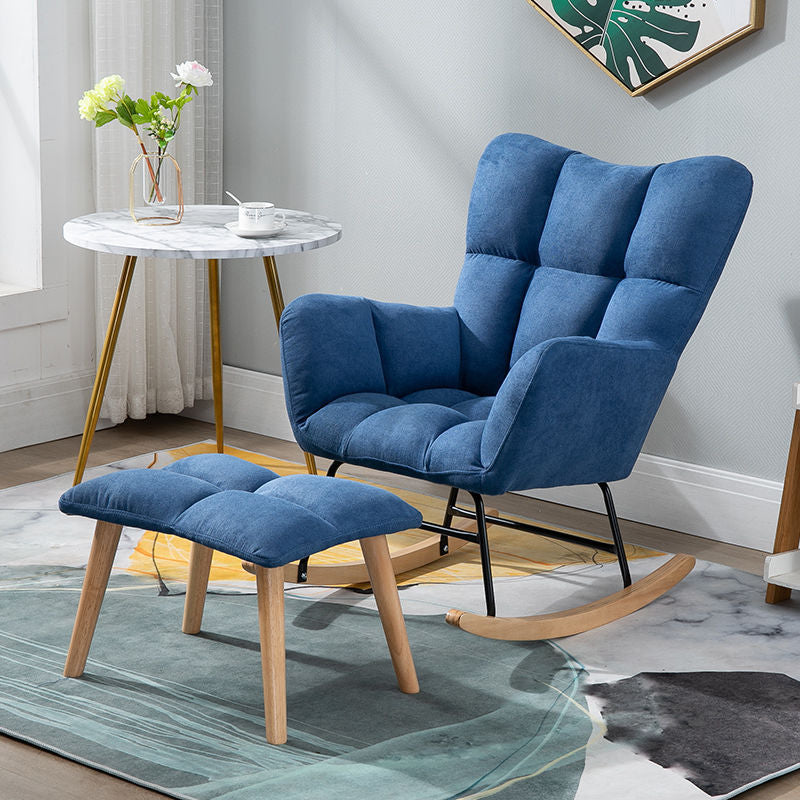 Contemporary Nursery Sofa Rocking Chair Indoor Living Room Rocking Chair with Ottoman