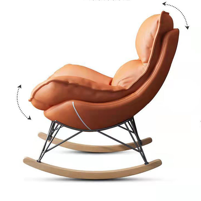 Chaise à bascule du balcon nordique clair de luxe de luxe Chaises à bascule adultes