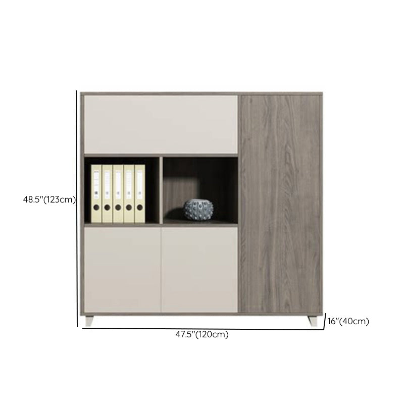 Armoire de fichiers de style industriel en bois vertical armoire à classement vertical pour le bureau à domicile