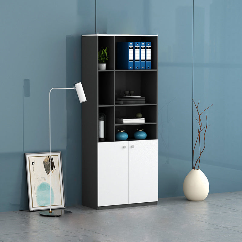 Archivo de estilo contemporáneo Archivo de madera lateral de madera vertical para la oficina en casa