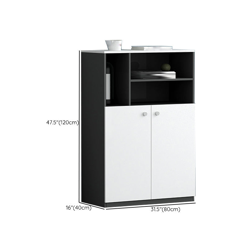 Archivo de estilo contemporáneo Archivo de madera lateral de madera vertical para la oficina en casa