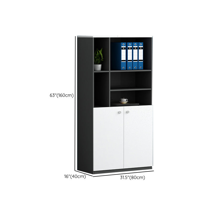 Archivo de estilo contemporáneo Archivo de madera lateral de madera vertical para la oficina en casa