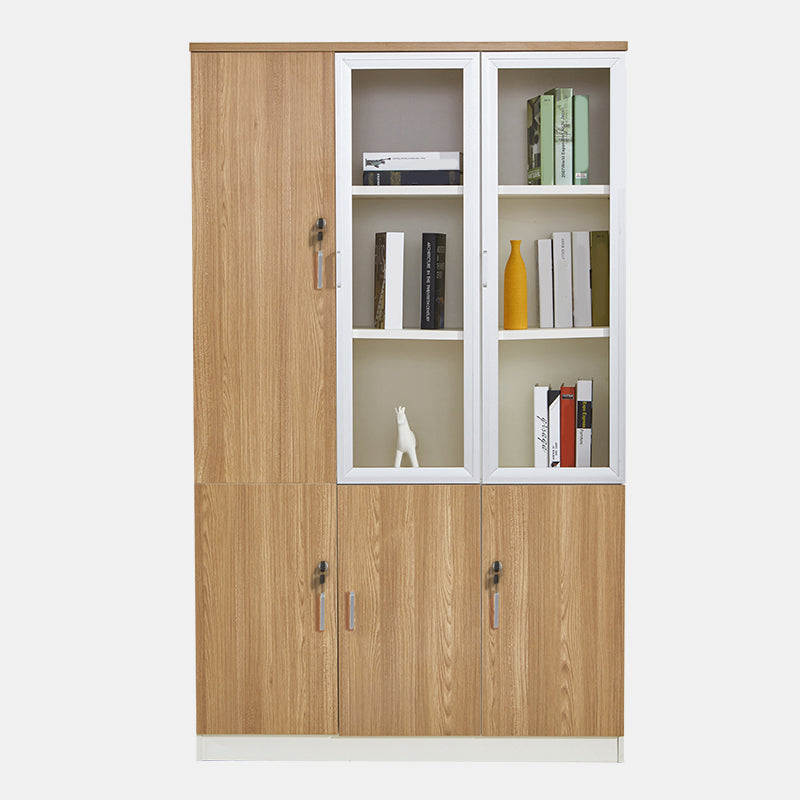 Cabinetti di file tradizionali Gabinet verticale in legno massiccio con ufficio chiave di blocco