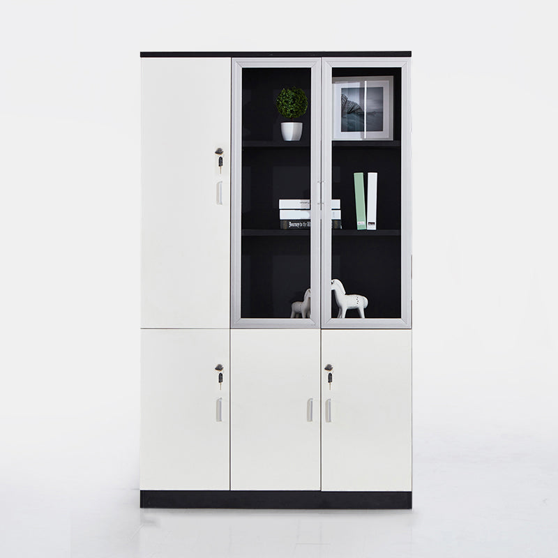 Cabinetti di file tradizionali Gabinet verticale in legno massiccio con ufficio chiave di blocco