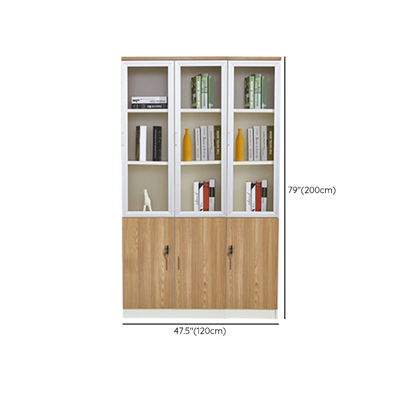 Cabinetti di file tradizionali Gabinet verticale in legno massiccio con ufficio chiave di blocco