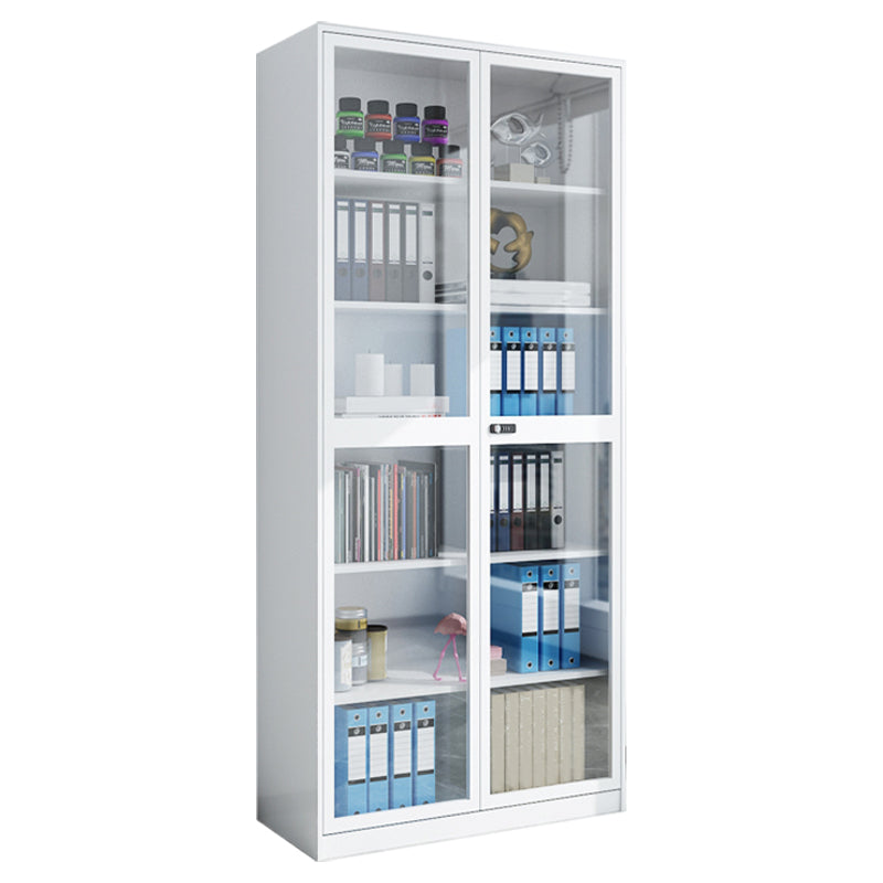 Simplicity File Cabinet Whites Metal Locking File Cabinet for Home or Office Glass 2 Clearhalo 'Filing Cabinets' 'filling_cabinets' 'furn' 'furn_filling_cabinets' 'Furniture' 'Office Furniture' 6448662