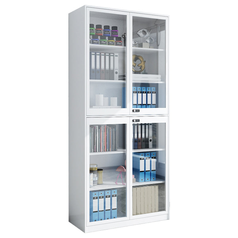 Simplicity File Cabinet Whites Metal Locking File Cabinet for Home or Office Glass 4 Clearhalo 'Filing Cabinets' 'filling_cabinets' 'furn' 'furn_filling_cabinets' 'Furniture' 'Office Furniture' 6448663