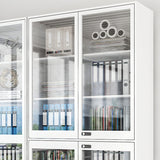 Simplicity File Cabinet Whites Metal Locking File Cabinet for Home or Office Clearhalo 'Filing Cabinets' 'filling_cabinets' 'furn' 'furn_filling_cabinets' 'Furniture' 'Office Furniture' 6448673