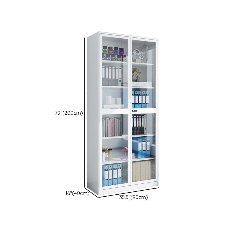 Simplicity File Cabinet Whites Metal Locking File Cabinet for Home or Office Clearhalo 'Filing Cabinets' 'filling_cabinets' 'furn' 'furn_filling_cabinets' 'Furniture' 'Office Furniture' 6448677