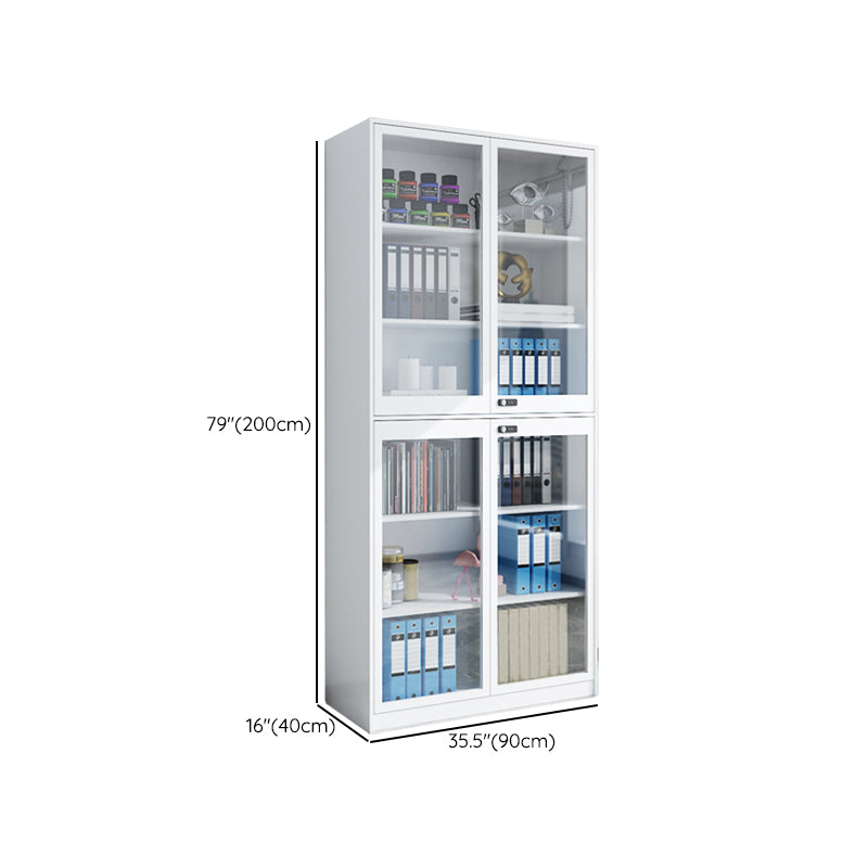 Simplicity File Cabinet Whites Metal Locking File Cabinet for Home or Office Clearhalo 'Filing Cabinets' 'filling_cabinets' 'furn' 'furn_filling_cabinets' 'Furniture' 'Office Furniture' 6448679