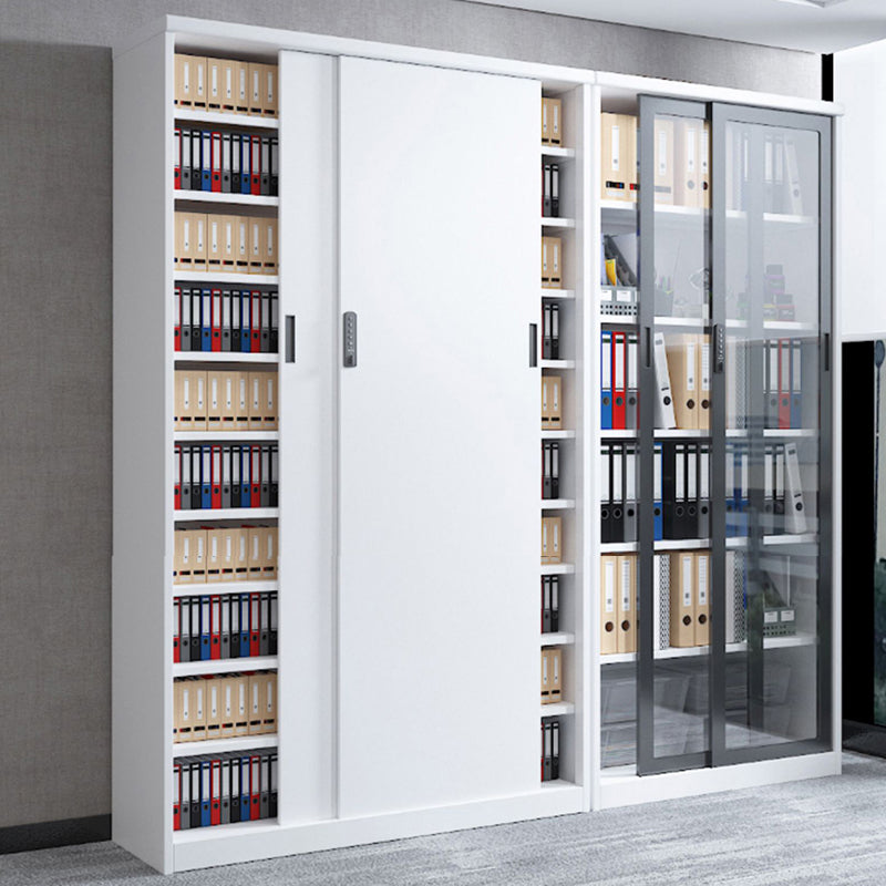 Classeur contemporain Bloc de couleur Blocage en métal avec étagères de rangement