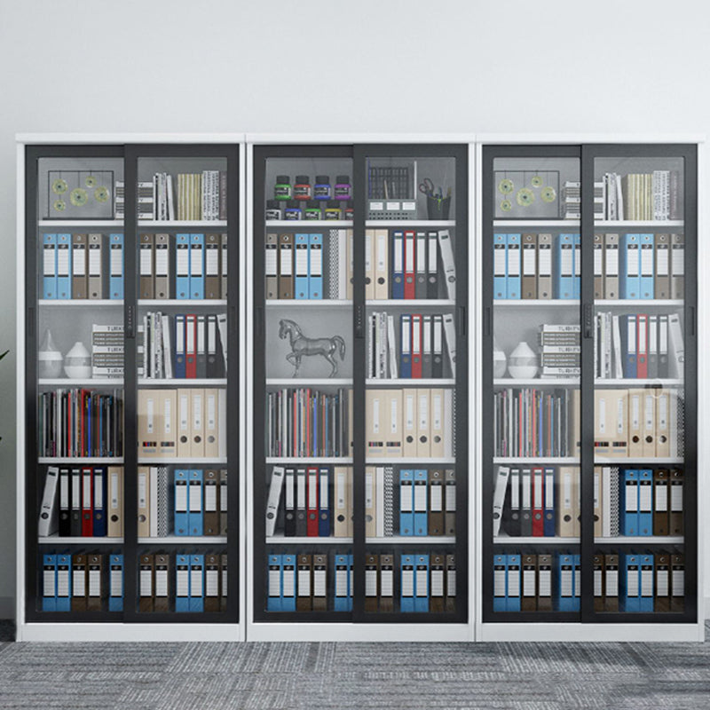 Classeur contemporain Bloc de couleur Blocage en métal avec étagères de rangement