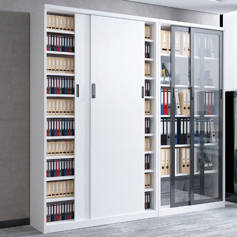 Classeur contemporain Bloc de couleur Blocage en métal avec étagères de rangement