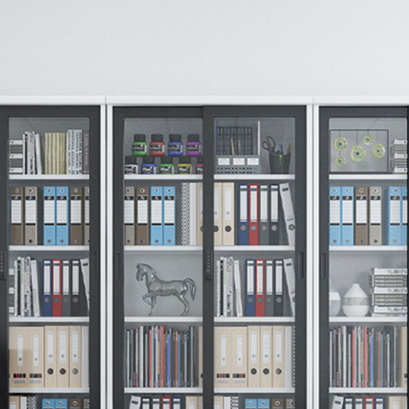 Classeur contemporain Bloc de couleur Blocage en métal avec étagères de rangement